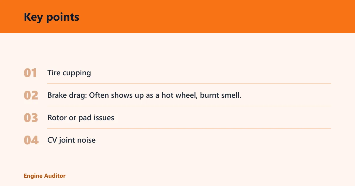 Key points: What are the first signs of a bad wheel bearing?
