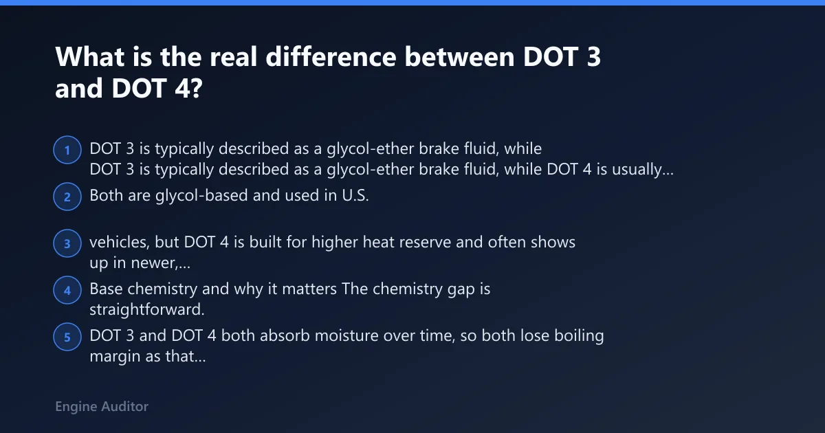 Steps: What is the real difference between DOT 3 and DOT 4?
