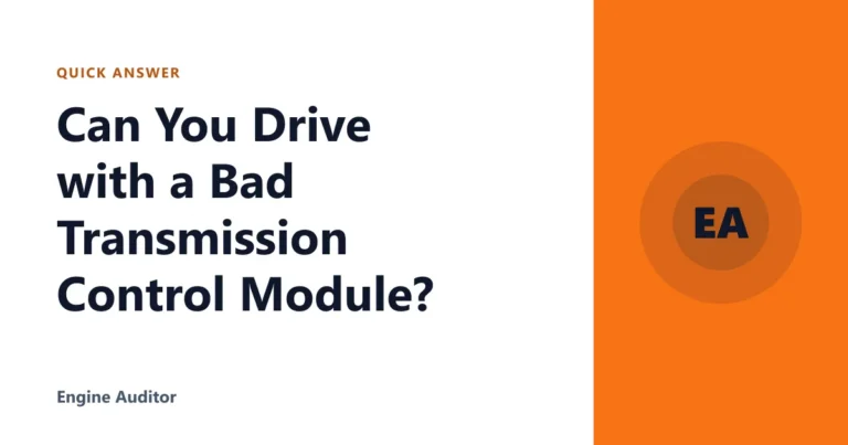Can You Drive with a Bad Transmission Control Module?