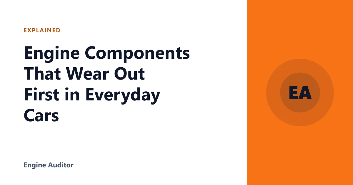 Engine Components That Wear Out First in Everyday Cars