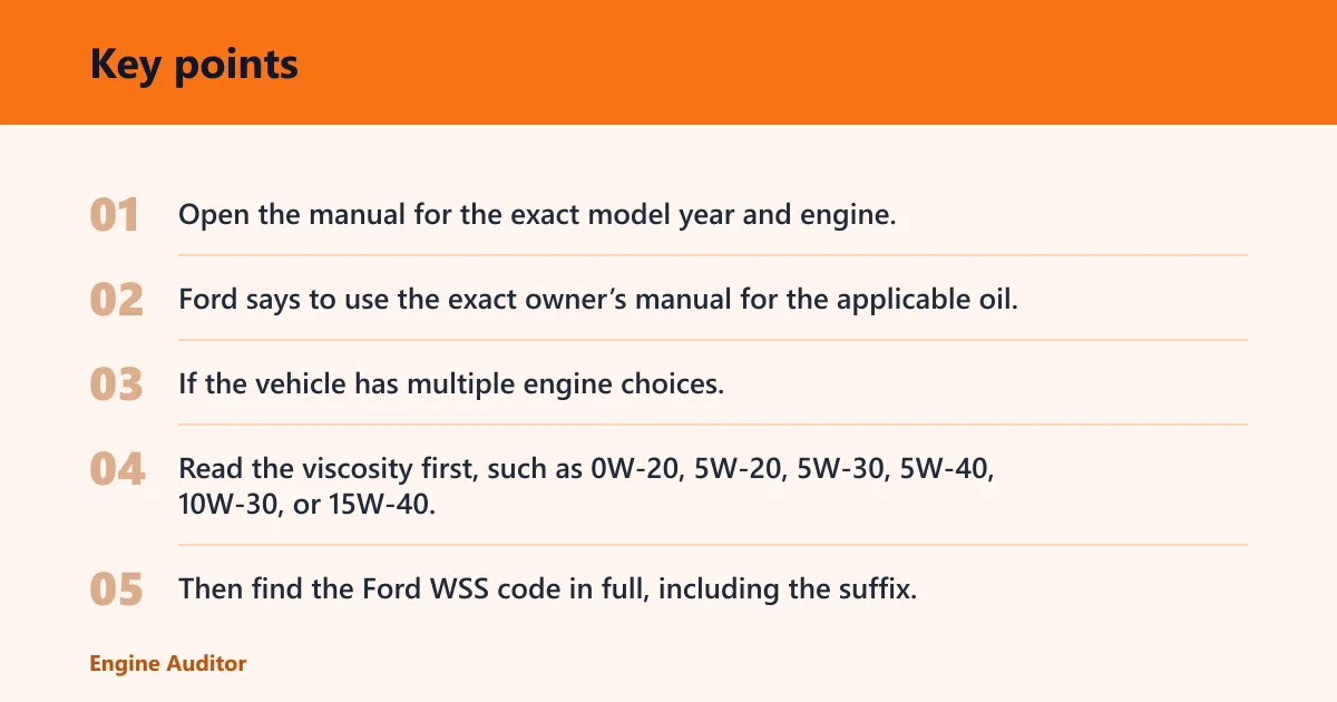 Key points: What does your Ford owner’s manual say?