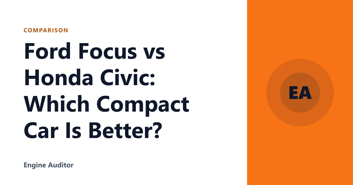 Ford Focus vs Honda Civic: Which Compact Car Is Better?