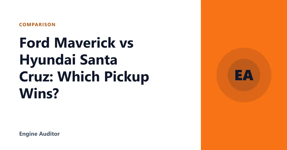 Ford Maverick vs Hyundai Santa Cruz: Which Pickup Wins?