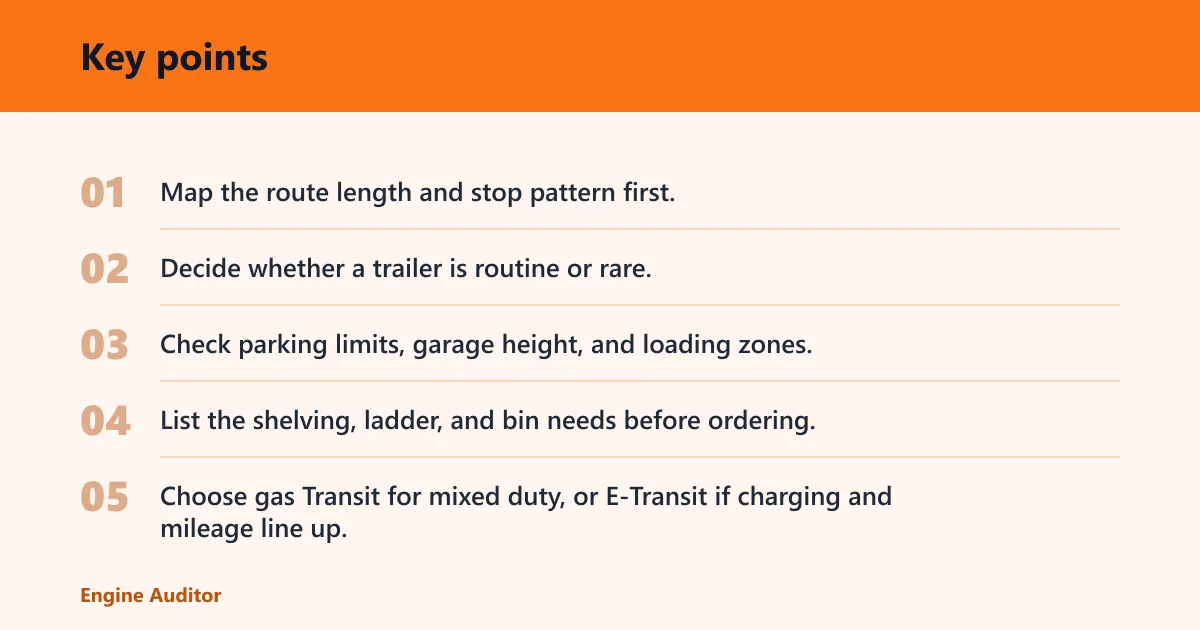 Key points: Operating cost and powertrain trade-offs