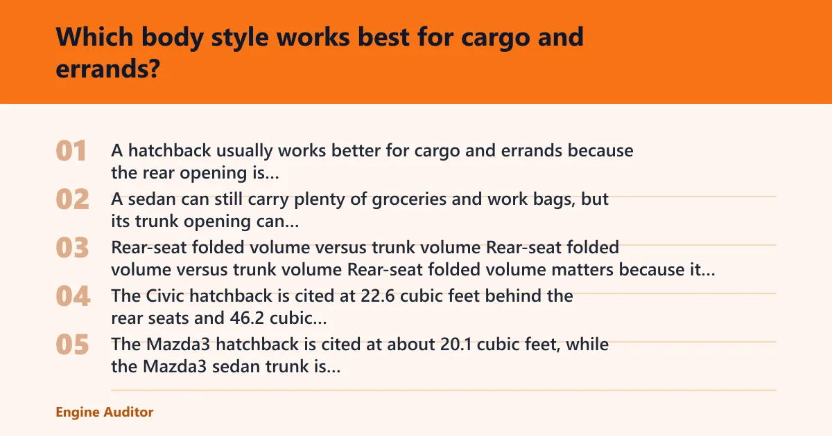 Steps: Which body style works best for cargo and errands?