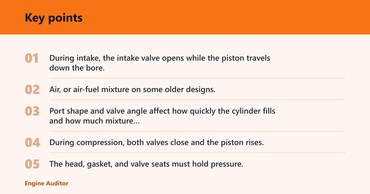 Key points: How does it work in the four-stroke cycle?