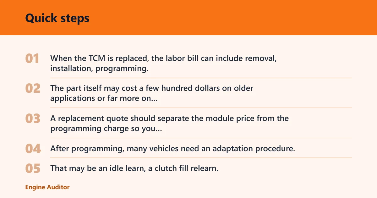 Quick steps: Why programming costs can change after replacement
