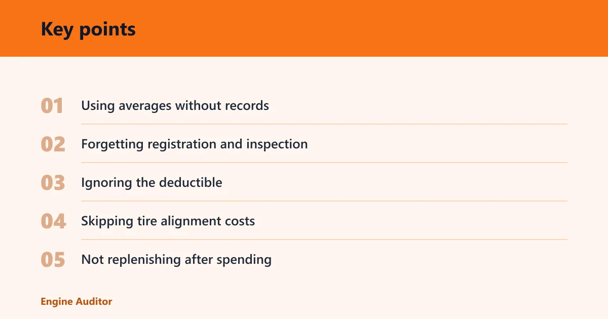 Key points: Common mistakes