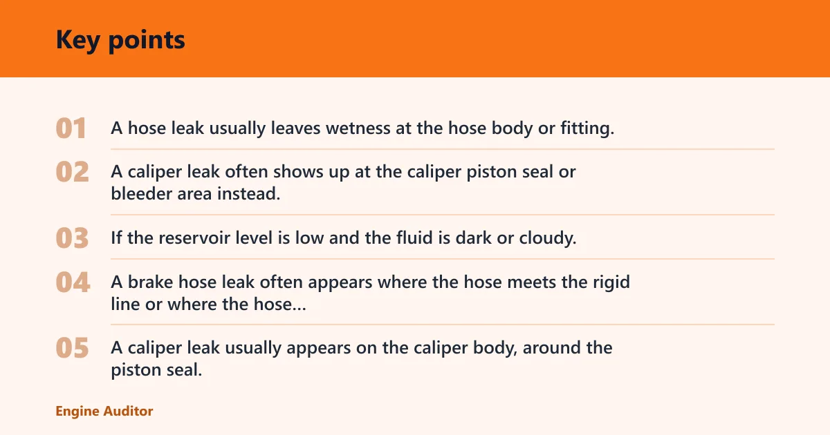 Key points: How do you spot a hose leak?