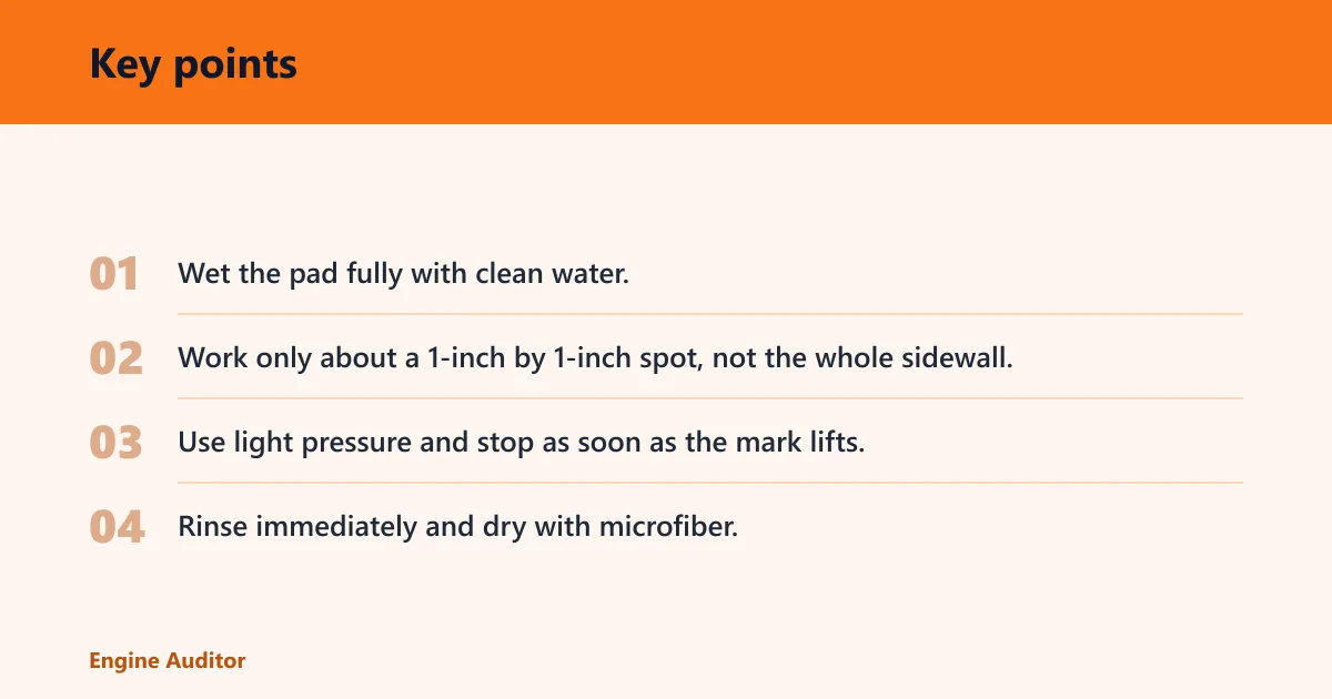 Key points: How do you remove tar or stubborn grime?