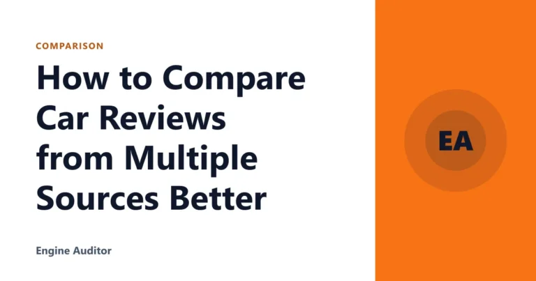 How to Compare Car Reviews from Multiple Sources Better