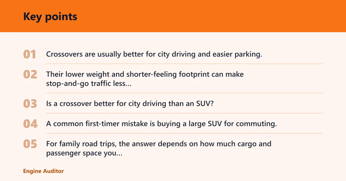 Key points: Which one fits your daily driving?