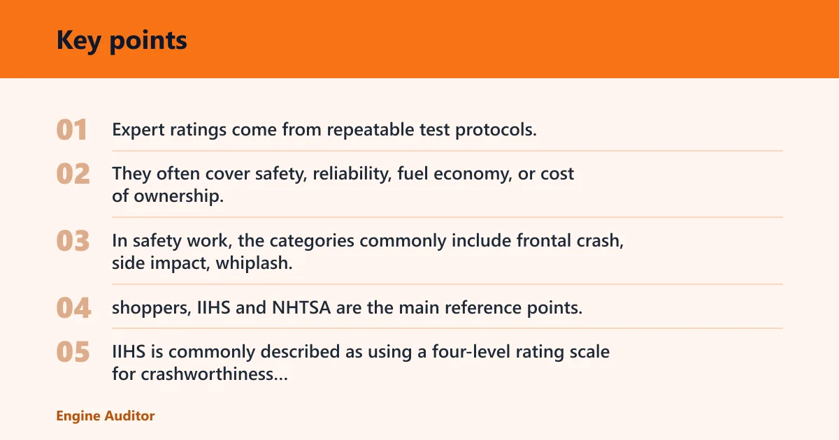 Key points: Expert ratings vs owner reviews