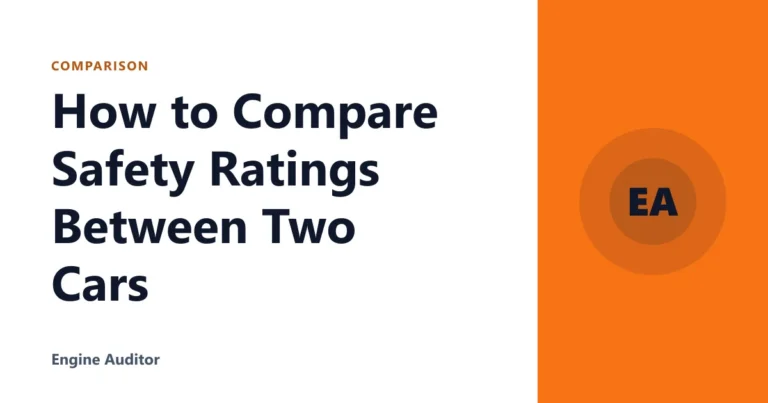 How to Compare Safety Ratings Between Two Cars