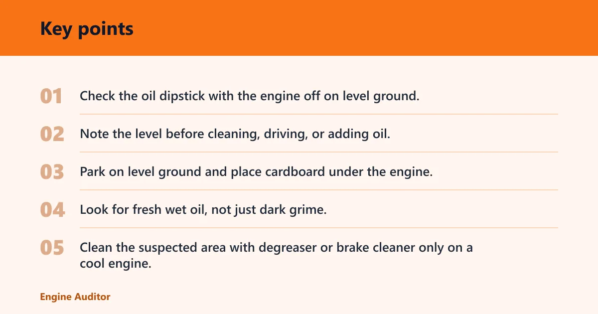 Key points: How do you find the leak fast?