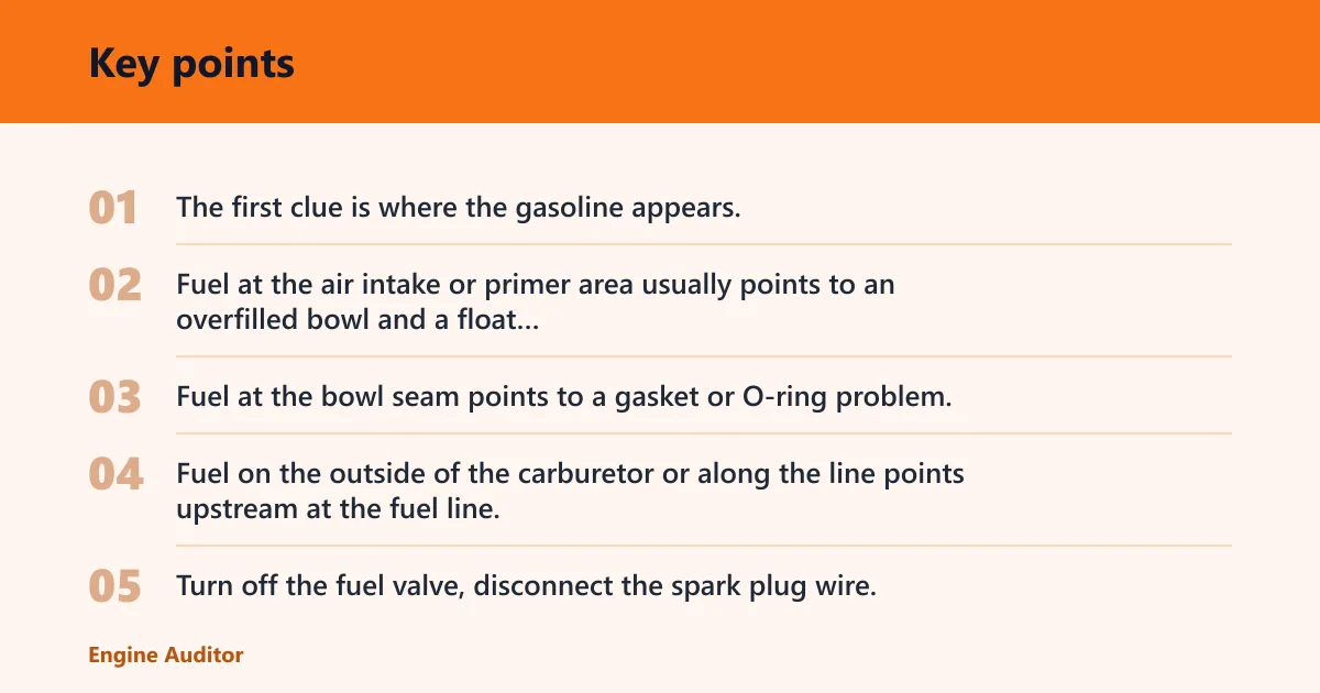 Key points: What the leak location tells you