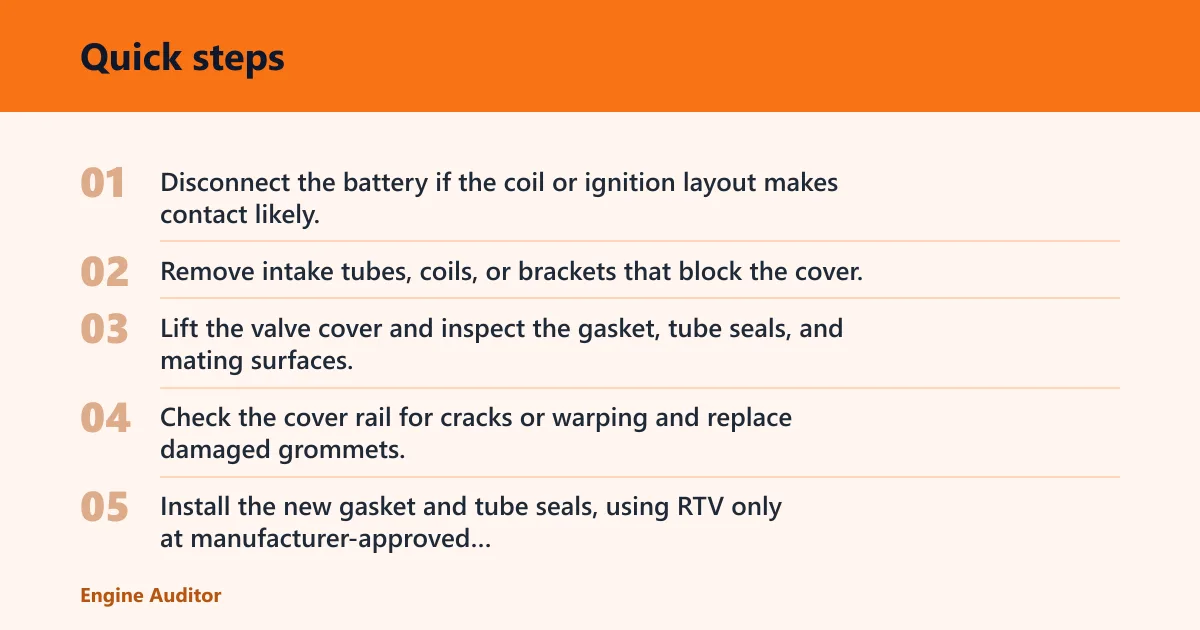 Quick steps: How do you fix the leak?