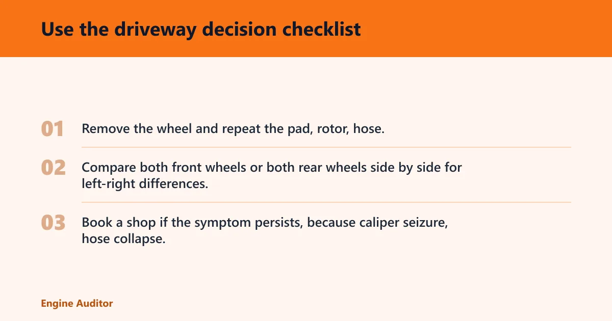 Steps: Use the driveway decision checklist