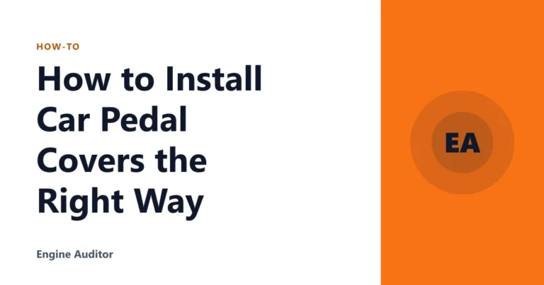 How to Install Car Pedal Covers the Right Way