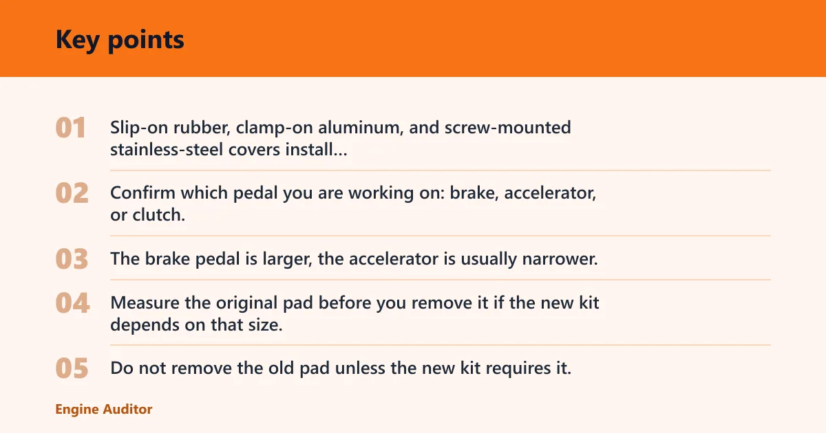 Key points: Before you start