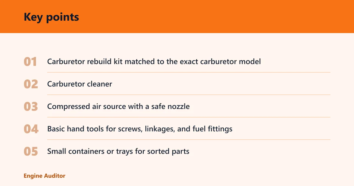Key points: What you need