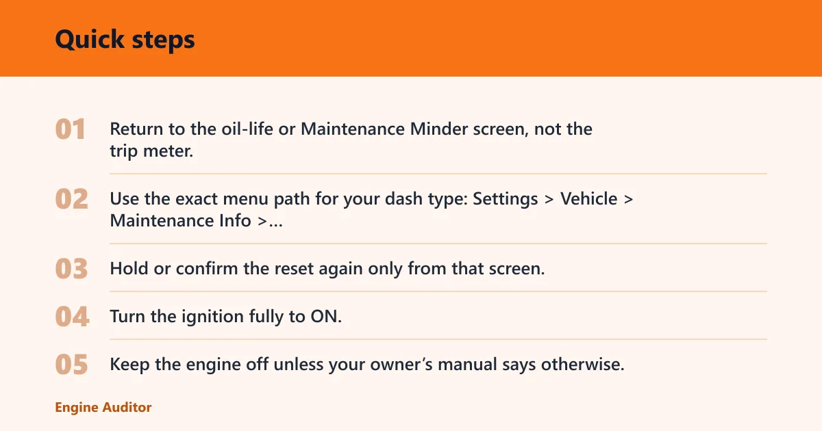 Quick steps: Why won’t it reset?