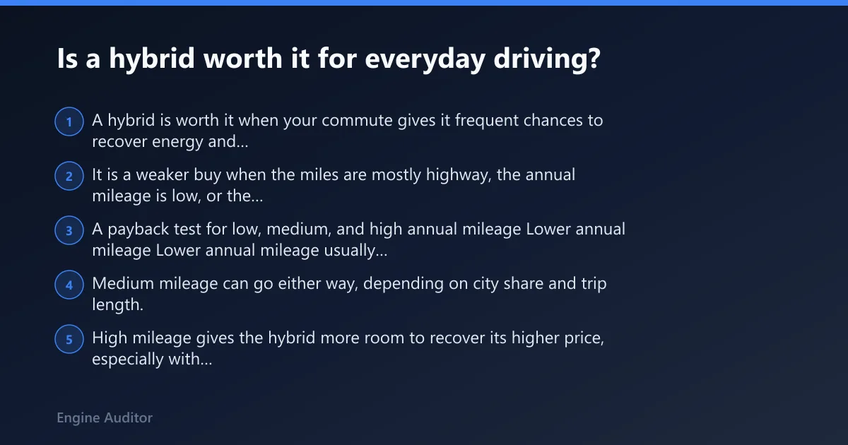 Steps: Is a hybrid worth it for everyday driving?