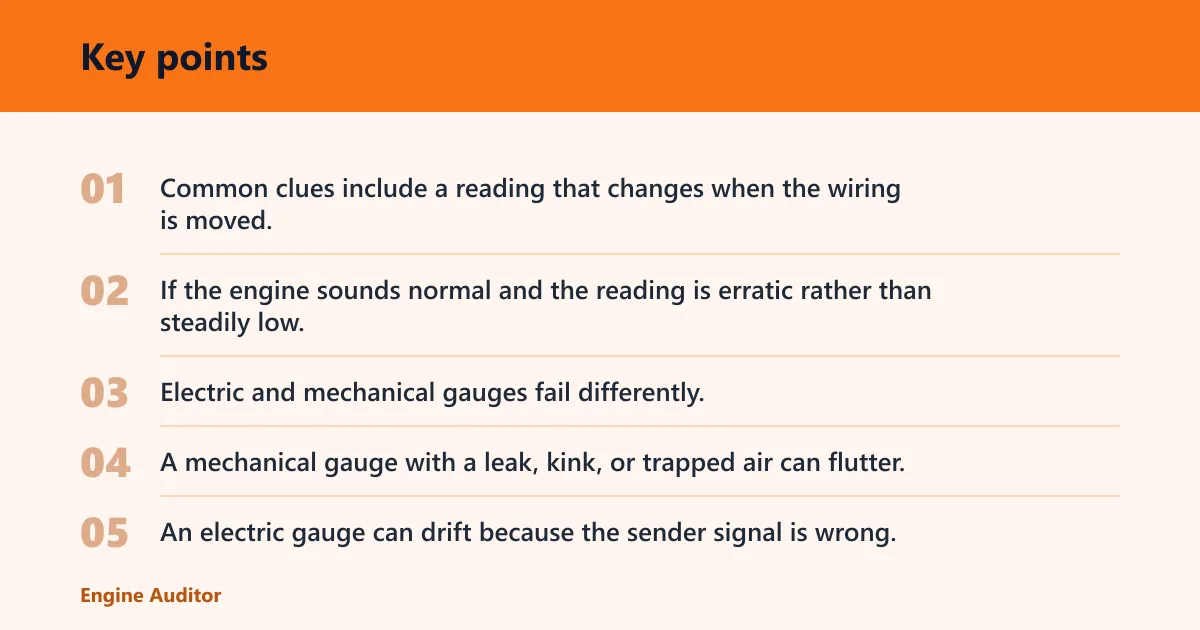 Key points: How do I know if my oil pressure sensor is bad?
