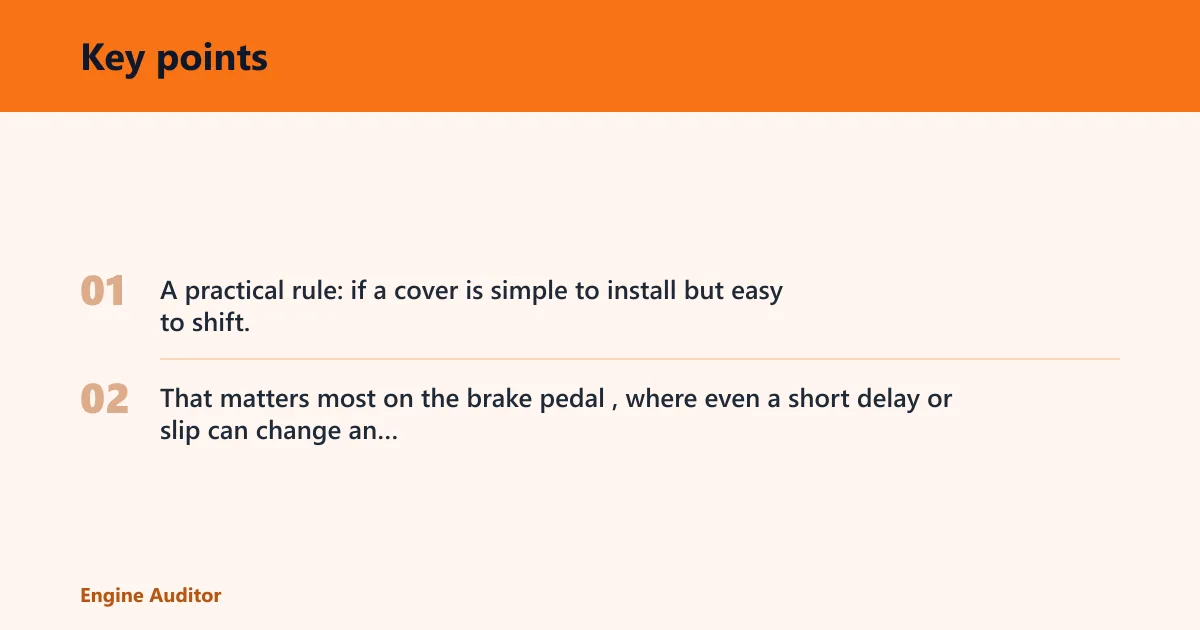 Key points: Safety checklist