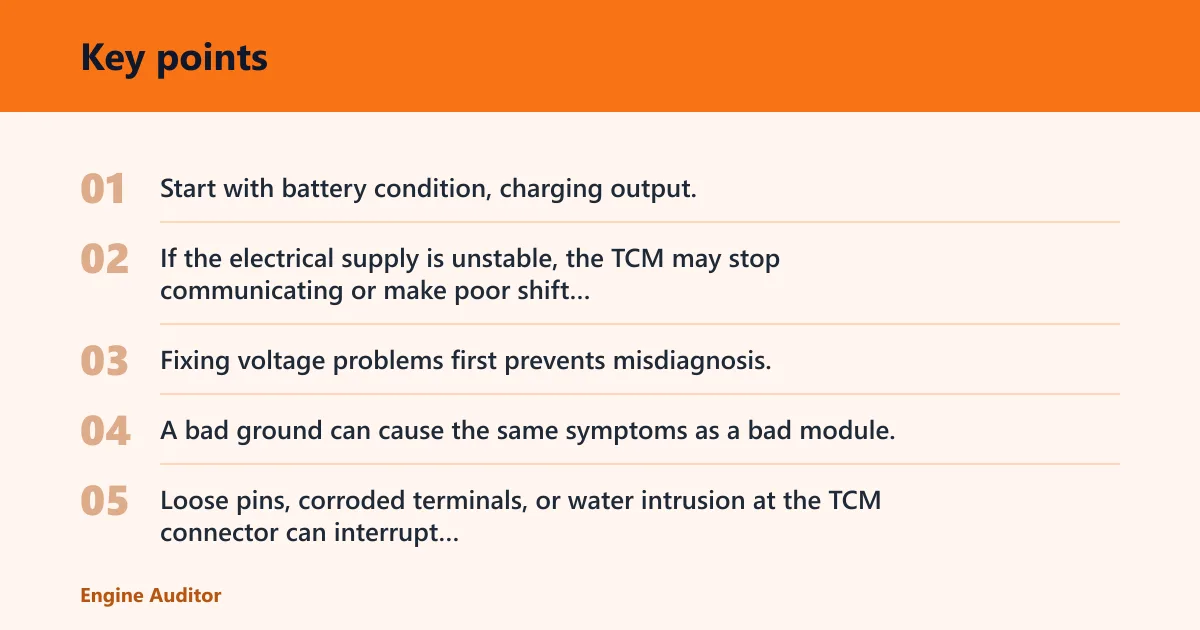 Key points: Could low voltage be the real cause?