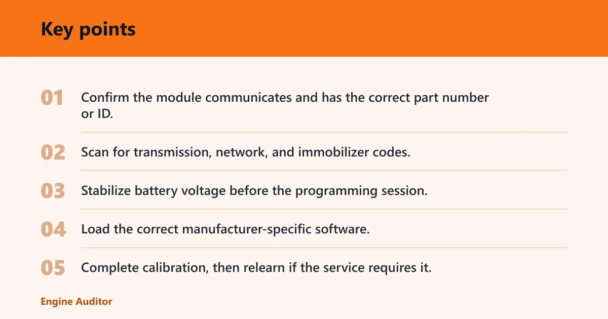 Key points: What tools and checks are needed first?
