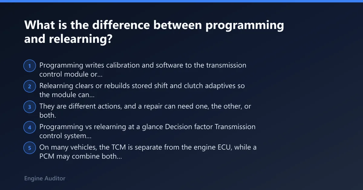 Steps: What is the difference between programming and relearning?