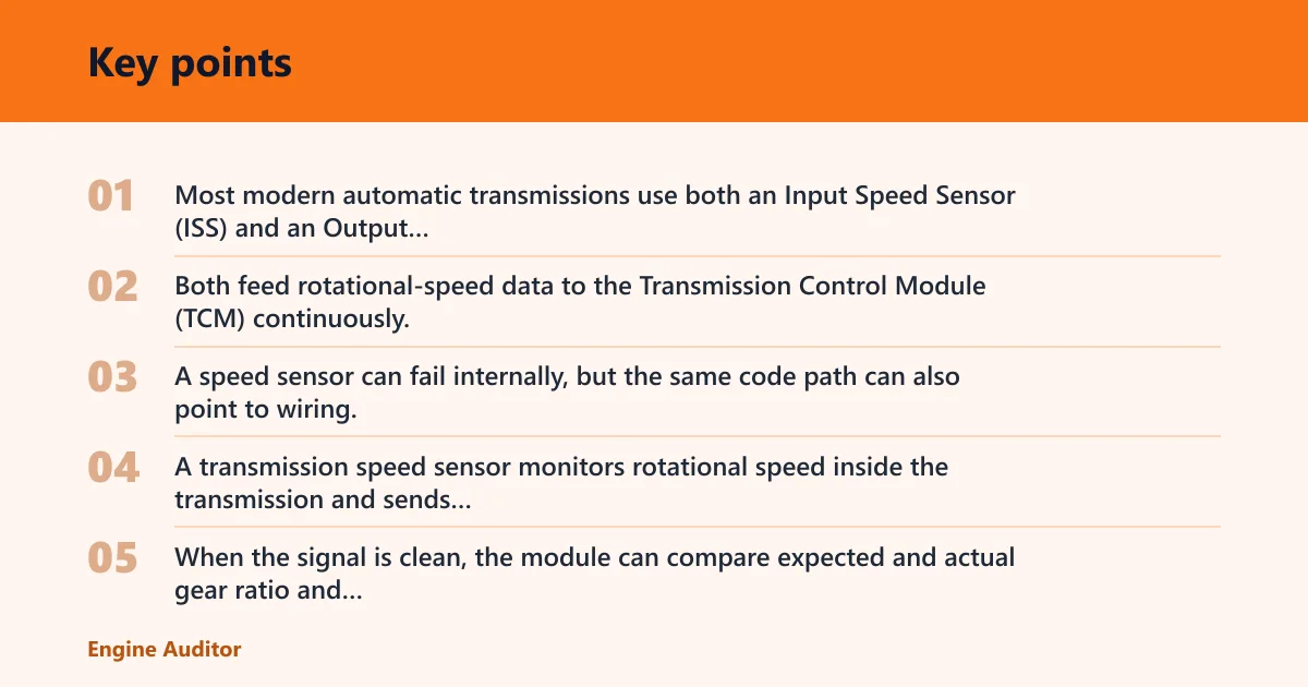 Key points: Transmission sensor basics