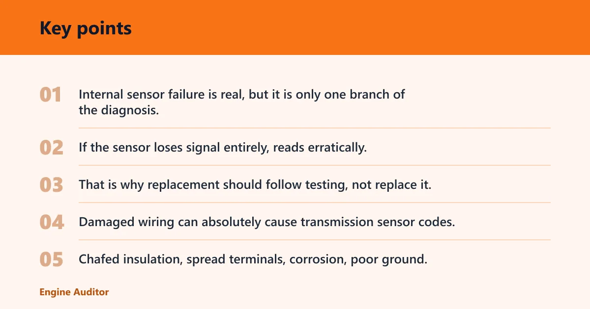 Key points: What causes sensor codes?