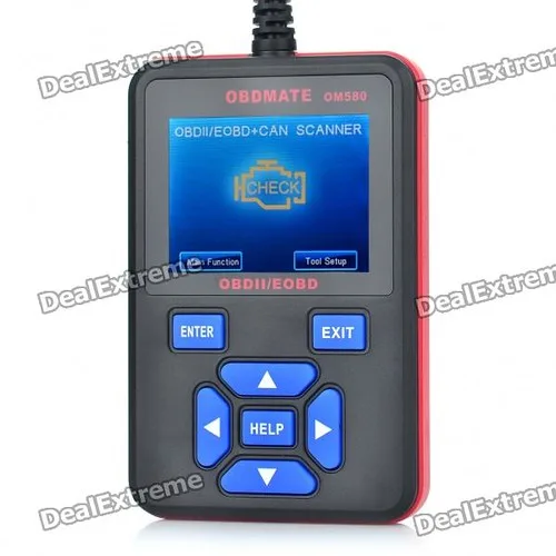 Mechanic using a scan tool beside a car with the hood open in an auto shop