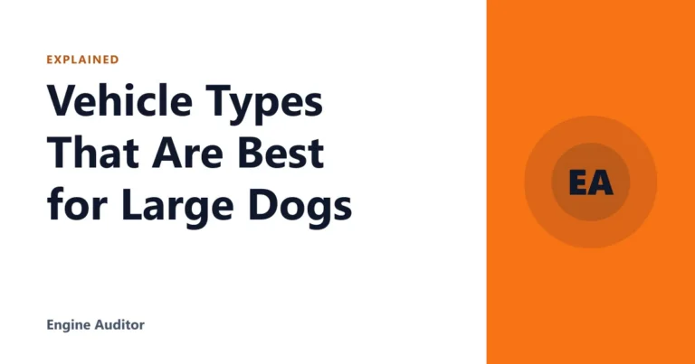 Vehicle Types That Are Best for Large Dogs