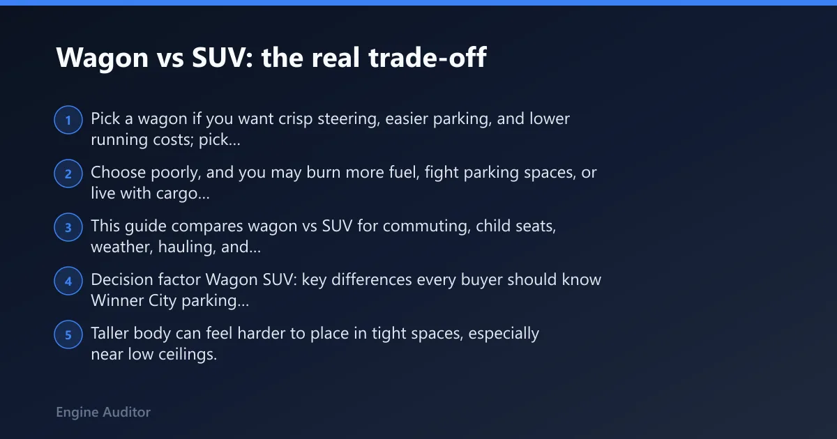 Steps: Wagon vs SUV: the real trade-off