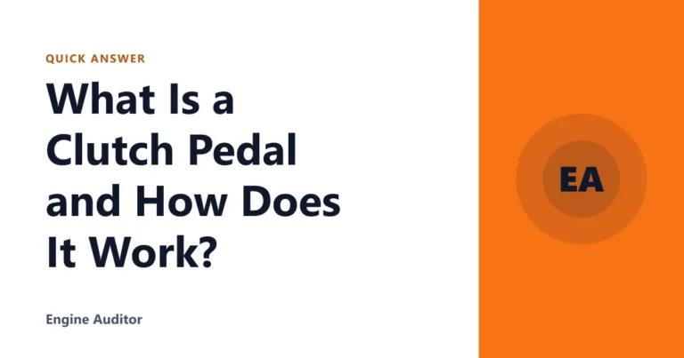 What Is a Clutch Pedal and How Does It Work?