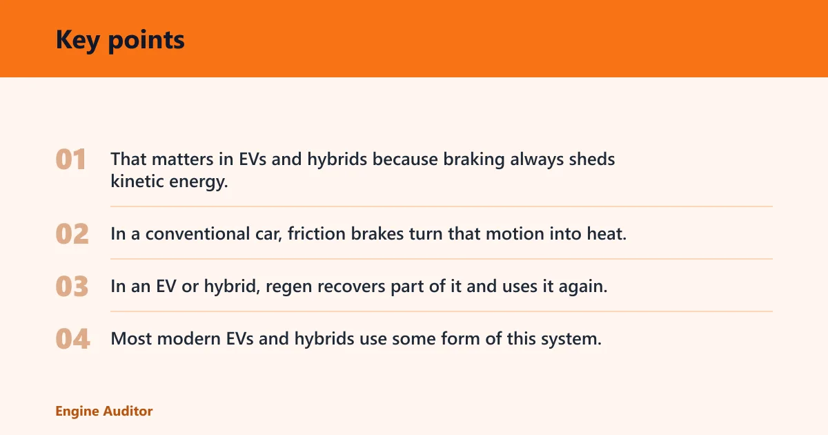 Key points: What is regenerative braking?