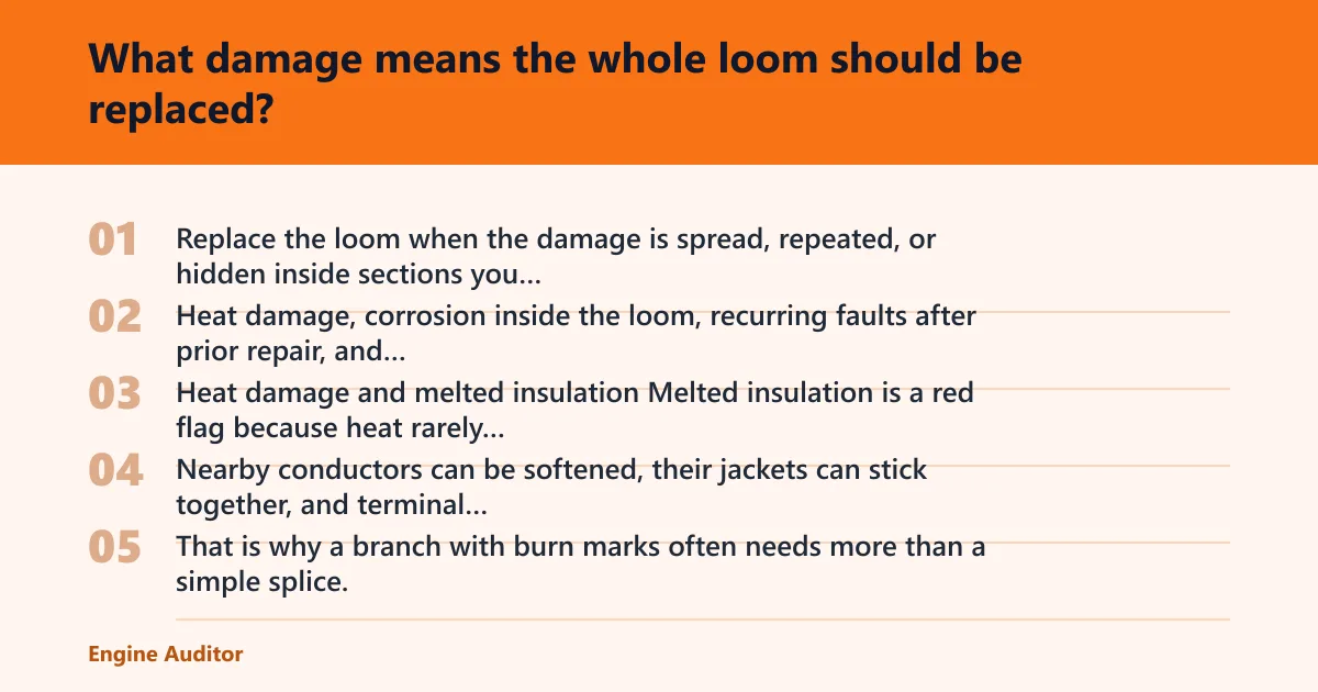 Steps: What damage means the whole loom should be replaced?