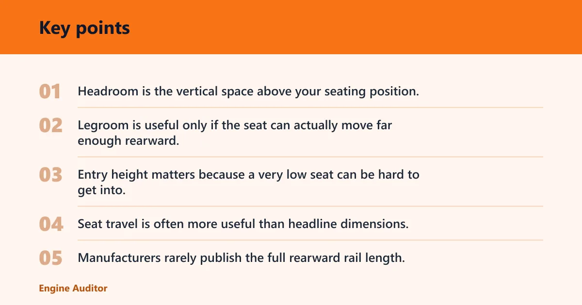 Key points: Tall-driver fit matrix
