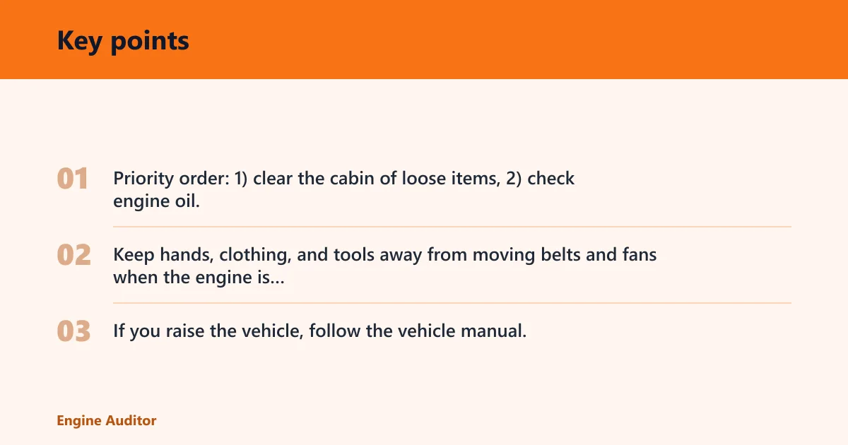 Key points: AC rattle diagnostic matrix
