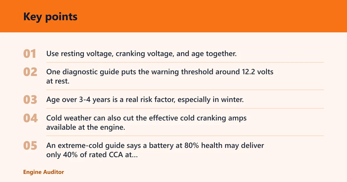 Key points: Why does my car struggle to start when it is cold?