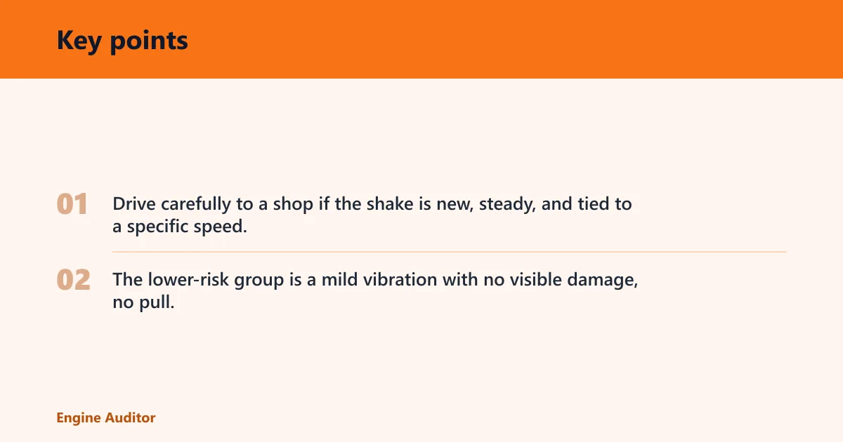 Key points: Safety triage: when to stop driving, when to drive carefully, and when it is usually lower risk