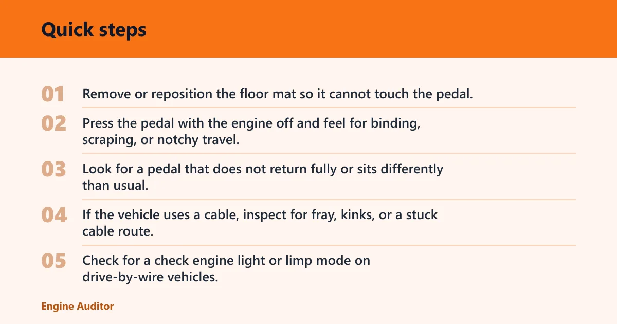 Quick steps: What to check first