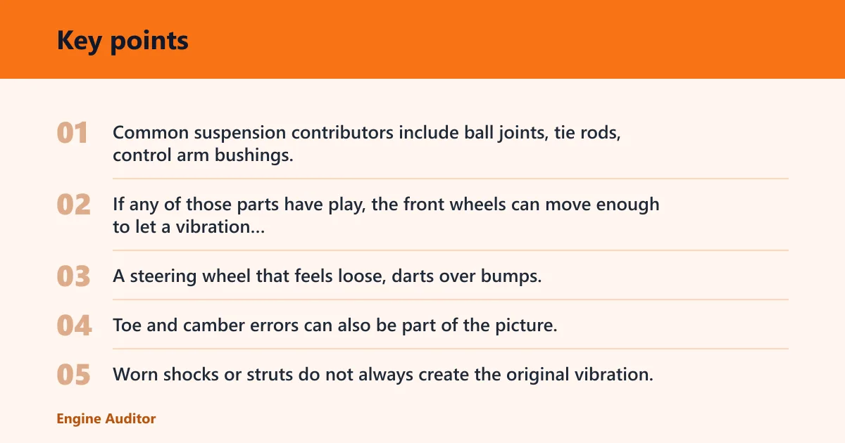 Key points: How do you tell tires from suspension?