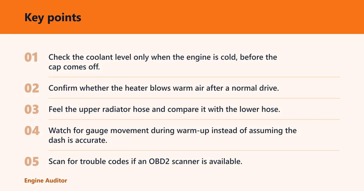 Key points: Cold gauge diagnosis