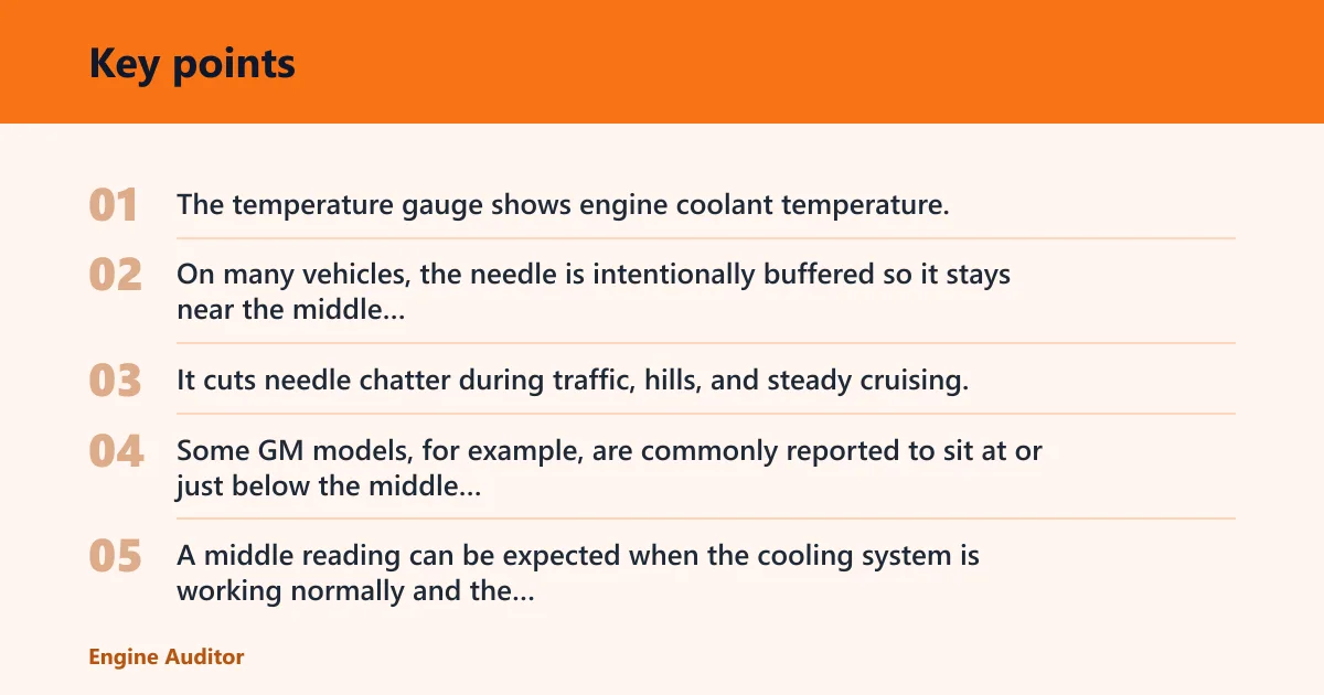 Key points: Why the gauge may stay near the middle